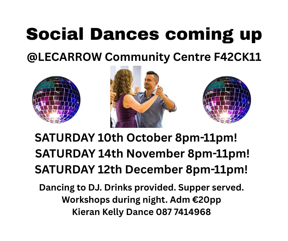 Social Dance Evenings — Lecarrow Community Centre, Lecarrow, Co. Roscommon F42CK11, Lecarrow Community Centre F42CK11